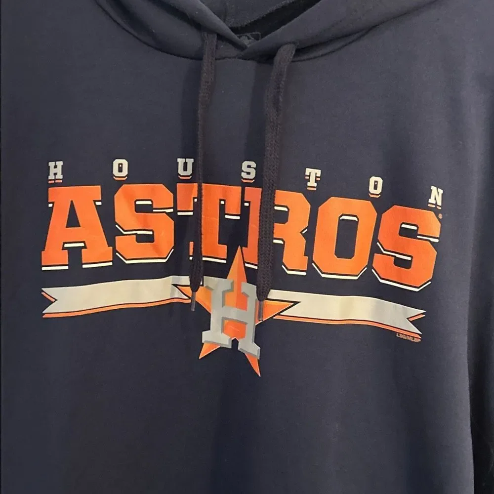 Genuine Merchandise Houston Astros Hoodie Pullover Sweatshirt‎ Size L Blue